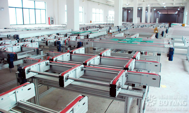 太陽能組件生產(chǎn)線-90度換向輸送機